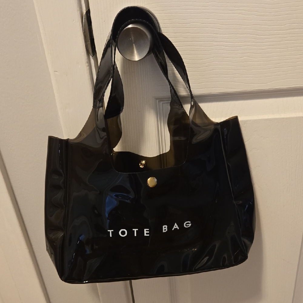 Fashion PVC Black Jelly Tote Bag   ✨️NEW✨️